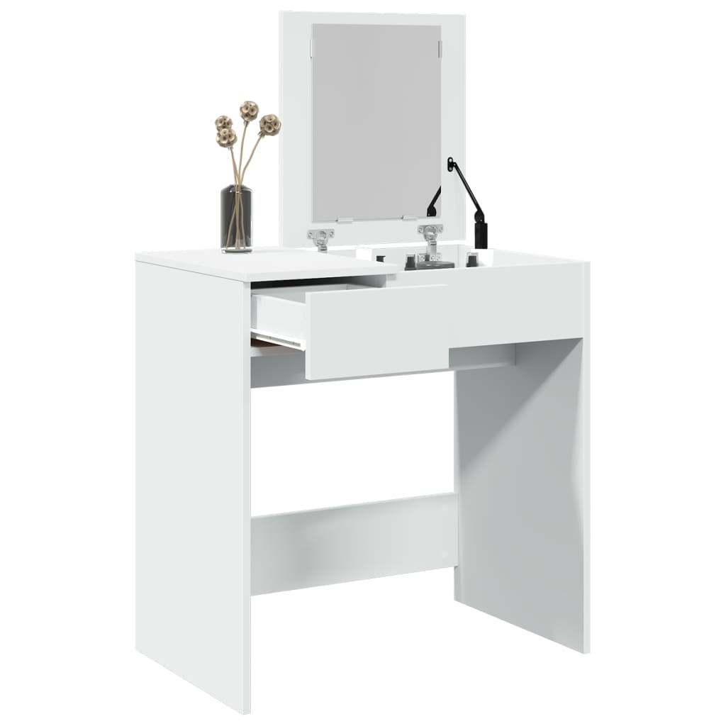 Dressing Table With Mirror 73X46.5X120 Cm